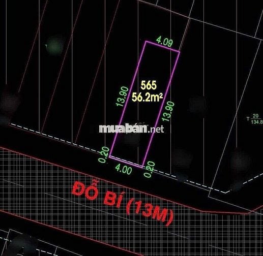 MẶT TIỀN-TÂN PHÚ- ĐG 13M CÓ LỀ- 57M2 GIÁ NHỈNH 8TỶ