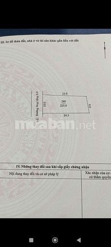 Chính chủ 225m full thổ gần hồ văn sơn chương mỹ hà nội