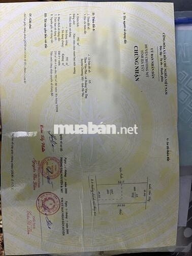 BÁN LÔ ĐẤT 592M CẠNH QL21A CHƯƠNG MỸ HÀ NỘI