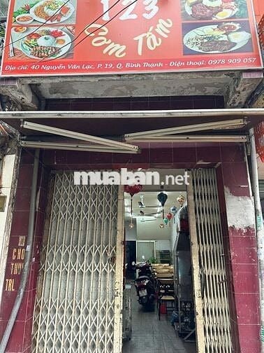 Mặt bằng kinh doanh 60m2 đường Nguyễn Văn Lạc gần chợ Thị Nghè