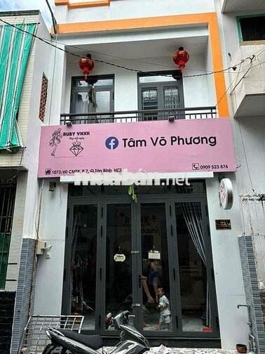 CHO THUÊ NHÀ HẺM XE HƠI CÁCH MẠNG THÁNG 8 , TÂN BÌNH  - 5X10M,TRÊT,LẦU