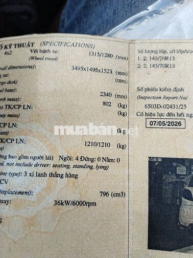 Daewoo Matiz 2007 Trắng