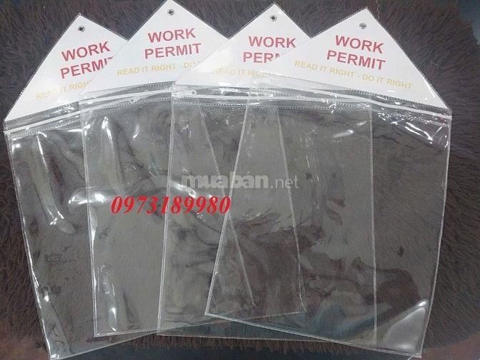 Sản xuất Túi Nhựa Có Khoen,Miệng Dán Xé Chống Nước