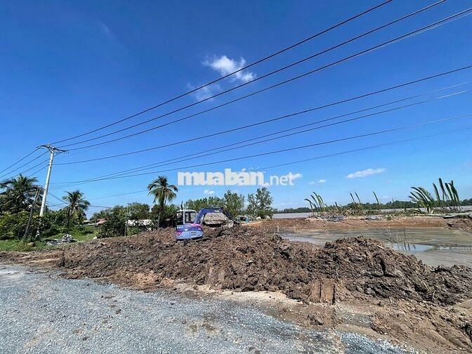 Đất view sông Tiền Giang 300m² có thổ cư, bao san lấp đẹp, giá 420Tr