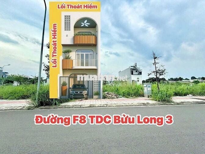 Bán đất Tdc Bửu Long 3- Phường Trấn Biên- có lối thoát hiểm bên hông