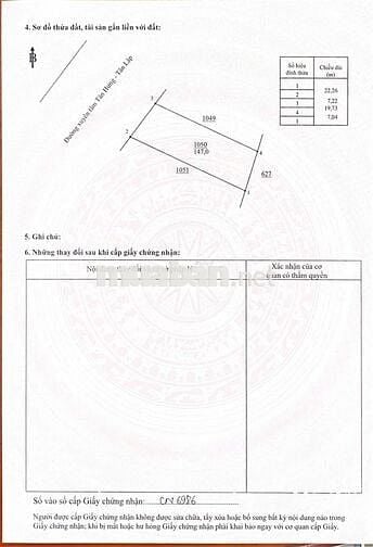 3 lô đất thổ cư sẵn cần bán gấp
