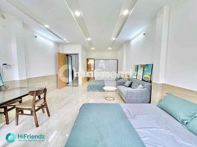 CĂN HỘ 2 GIƯỜNG - TÁCH BẾP BAN CÔNG - MÁY GIẶT RIÊNG - 40M2