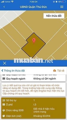 NHÀ ĐƯỜNG SỐ 7 LINH TRUNG BÁN GẤP 64M FULL THỔ CƯ