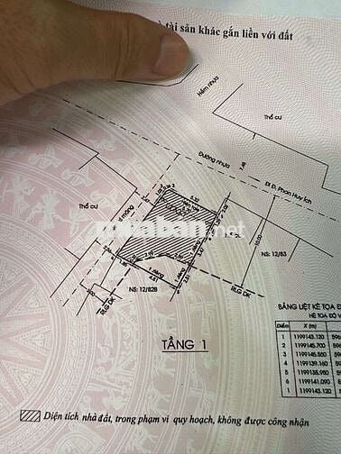 Nhà mặt tiền số 83 đường số 44 p14 dt 6x10m đúc lững