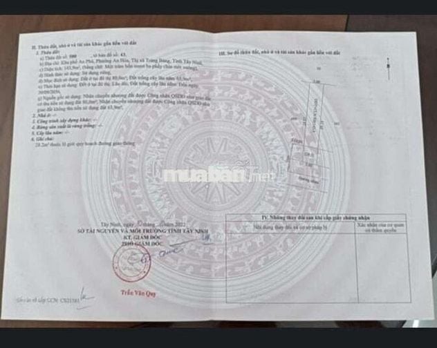 Hàng Ngộp Giá Rẻ Chỉ 500trBán Lô Đất 144m2 Gần CoopMart Trảng Bàng.SHR