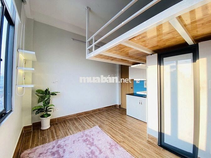 PHÒNG GÁC LỬNG 25M2 FULL TIỆN NGHI NGUYỄN KHUYẾN