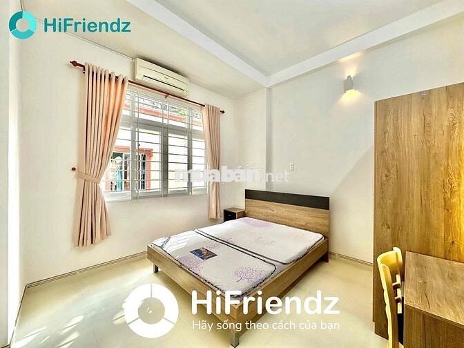 2 Phòng Ngủ - 60m2 - Ban Công - Full Nội Thất- Máy Giặt Riêng- Sân Bay