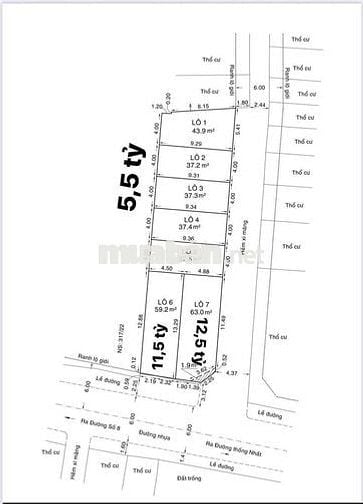 Lô đất phân lô hẻm 317 Thống Nhất dt 4x9.36m