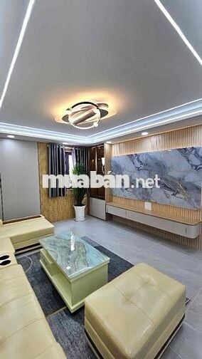 💥Đường Xe Hơi 8m Thông - Nhà Đúc 5 Tầng - DT: 4x14 (56m2), Cạnh Ngã Tư