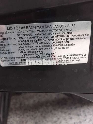 Janus 2019 smaskey.bstp 9 chủ bao ký.xe đẹp giá rẽ