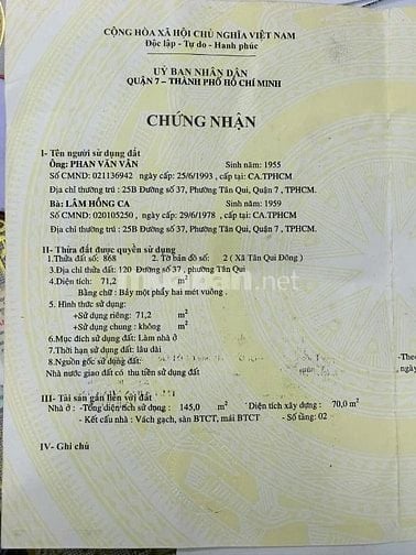 Nhà trệt lầu MT đường số 37 vị trí đẹp vô ở liền