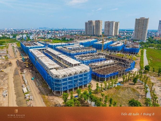 Nhà phố Noble Tây Thăng Long 250m2. Vốn 4,3 tỷ (25%). Vay ko lãi 18T