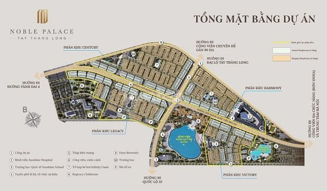 Nhà phố Noble Tây Thăng Long 250m2. Vốn 4,3 tỷ (25%). Vay ko lãi 18T