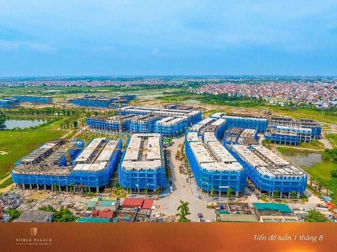Nhà phố Noble Tây Thăng Long 250m2. Vốn 4,3 tỷ (25%). Vay ko lãi 18T
