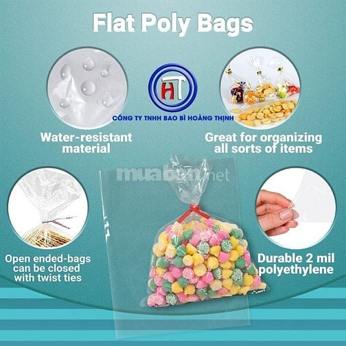 Hoàng Thịnh Xưởng sản xuất bao bì PE, HDPE Túi, Cuộn 