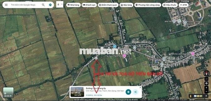 Bán đất mặt tiền đường Lâm Quang Ky, Châu Thành, Kiên Giang (An Giang)