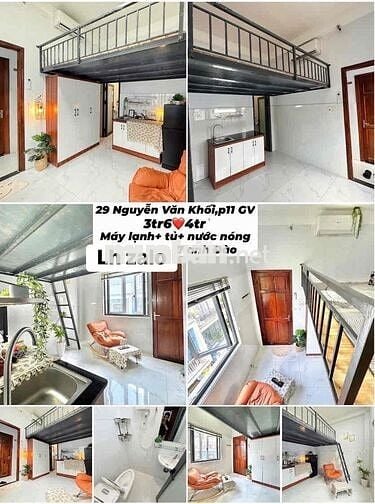 Phòng tông trắng 3tr6-4tr siêu thoáng ngay công viên Làng Hoa