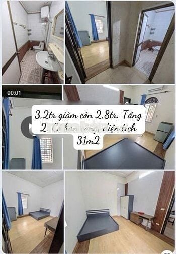 GIẢM GIÁ chỉ 2,4tr/phòng,đủ đồ,gần CĐ FPT,ĐH Công Nghiệp,có chỗ đỗ oto