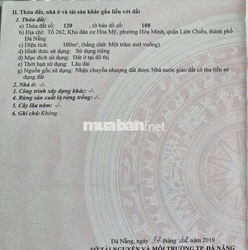 CẦN BÁN NHANH NHÀ C4 HÒA MỸ 1 - THÔNG THÍCH QUẢNG ĐỨC