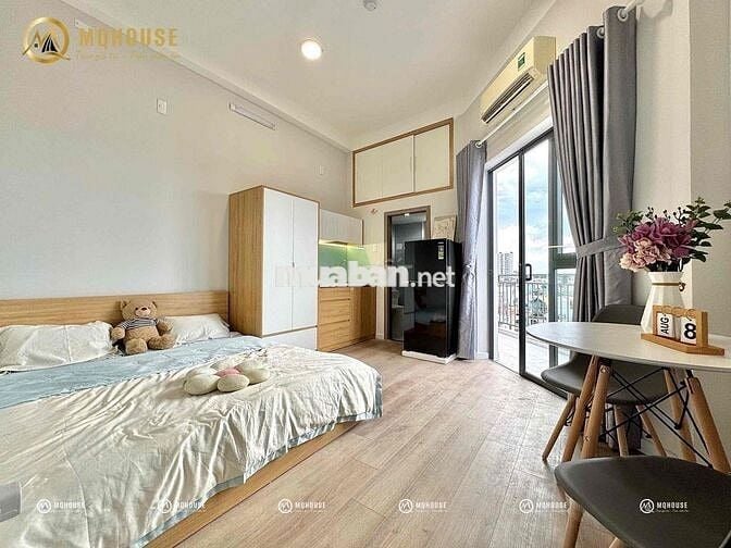 Studio ban công, máy giặt riêng, full NT ngay Tân Sơn Nhì, nhà mới100%