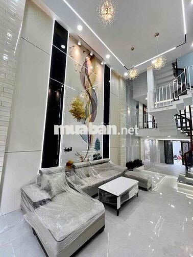 💥5 Tầng-Hẻm 8m Xe hơi Thông-Cạnh Lê Văn Quới-Ngã Tư Bốn Xã-4x17-7Tỷ x