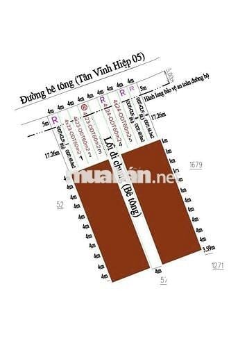 Bán đất mặt tiền TVH 05, sát bên KCN Đại Đăng