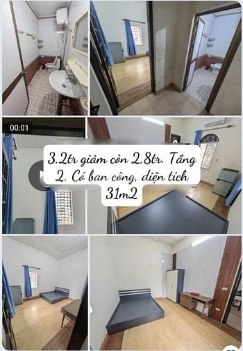 GIẢM GIÁ chỉ 2,4tr/phòng,đủ đồ,gần CĐ FPT,ĐH Công Nghiệp,có chỗ đỗ oto