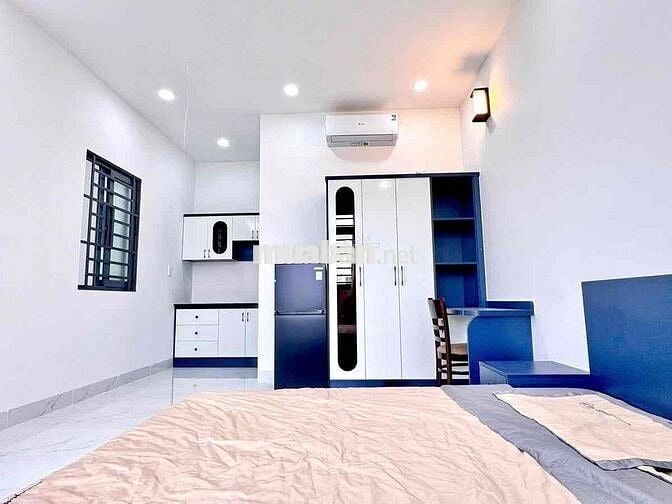 cho thuê căn hộ dịch vụ Q1, Trần Đình Xu, ban công, full nội thất