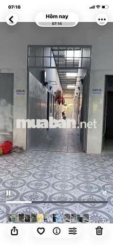 dãy nhà trọ gồm 14 phòng , gác lửng, có bêp, nhà vệ sinh