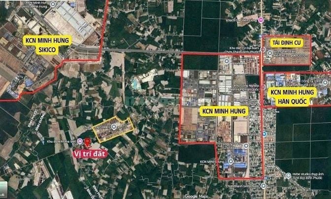 Đất Chơn Thành – sát KCN Minh Hưng 3 – giá chỉ 595 triệu