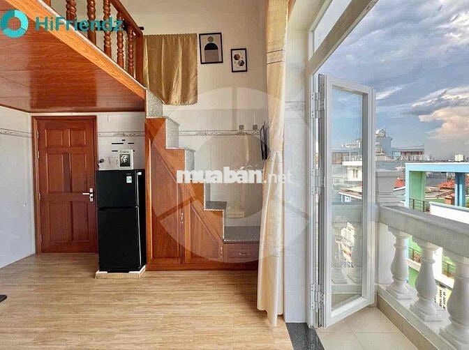 Cho thuê phòng Mã Lò full nội thất, ban công rộng, chỉ tính điện nước