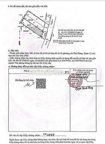 Bán ô 117m2 full thổ cư  an phú đông, q12 giá rẻ, xây dựng ngay