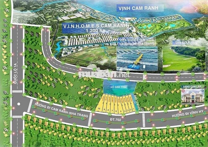 HIẾM! ĐẤT ĐỐI DIỆN VINHOMES CAM RANH 150m2 - SỔ RIÊNG GIÁ CHỈ 1,7 TỶ