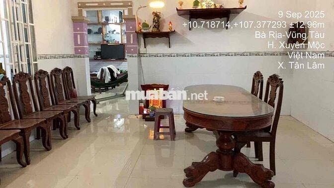 BÁN ĐẤT ĐẸP TÂN LÂM – XUYÊN MỘC, BRVT GẦN HỒ SÔNG RÁY