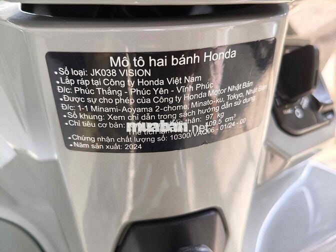 Honda Vision 2024 Xi măng 8000 km
