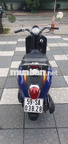 SYM Elite 50cc 2019 Xanh trắng