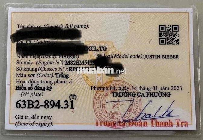 Piaggio Vespa Justin Bieber 125cc Trắng