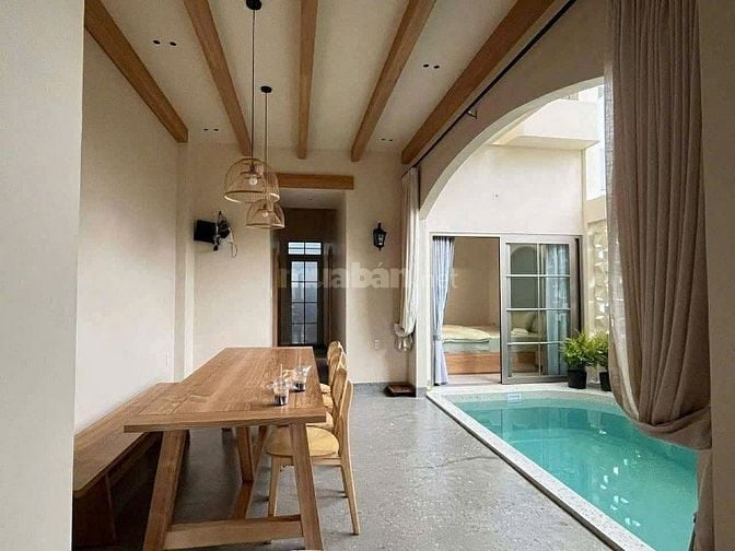 CHO THUÊ NHÀ NGUYÊN CĂN CÓ HỒ BƠI 4 PHÒNG NGỦ FULL NỘI THẤT VỊ TRÍ ĐẸP