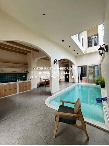 CHO THUÊ NHÀ NGUYÊN CĂN CÓ HỒ BƠI 4 PHÒNG NGỦ FULL NỘI THẤT VỊ TRÍ ĐẸP