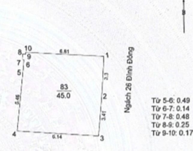 Bán nhà SĐCC, 3 tầng, 60m2, ngõ Đình Đông, Bạch Mai.  14.8 tỷ