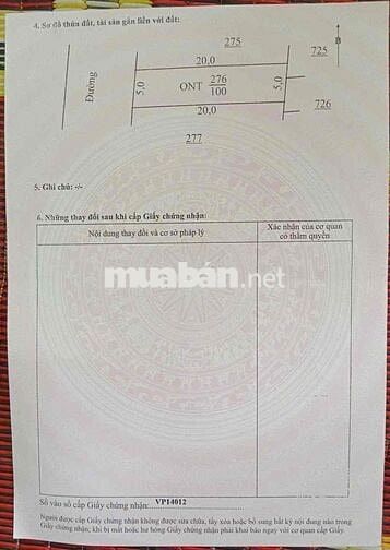 100m2 full cư, mặt đường kinh doanh 12m. sát cổng trường cấp 3 QL