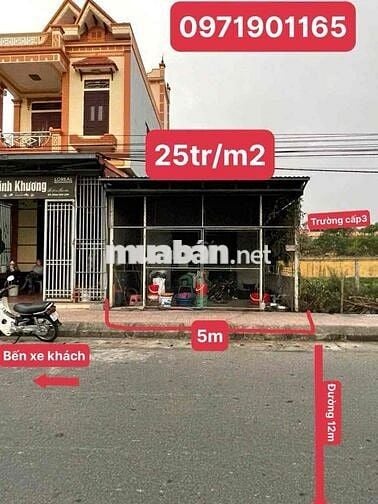 100m2 full cư, mặt đường kinh doanh 12m. sát cổng trường cấp 3 QL
