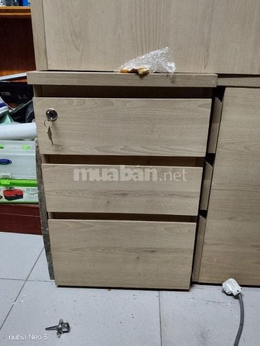 Thanh lý tủ hồ sơ 3 ngăn kéo có khóa