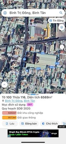 6500m Mặt Tiền Chợ Bình Trị Đông Bình Tân Siêu Đẹp
