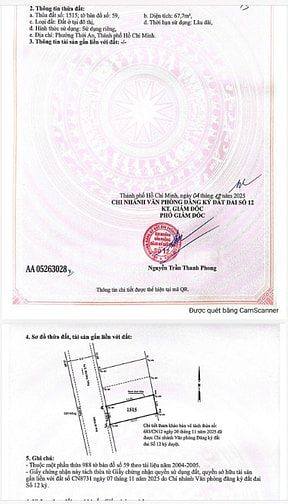 Đất Chính Chủ. SHR 1/Thạnh Xuân 52. Giá: 3.190 tr